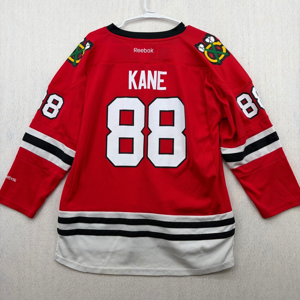 Reebok Chicago Blackhawks Patrick Kane 88 Jersey Kids L/XL Red NHL Hockey
